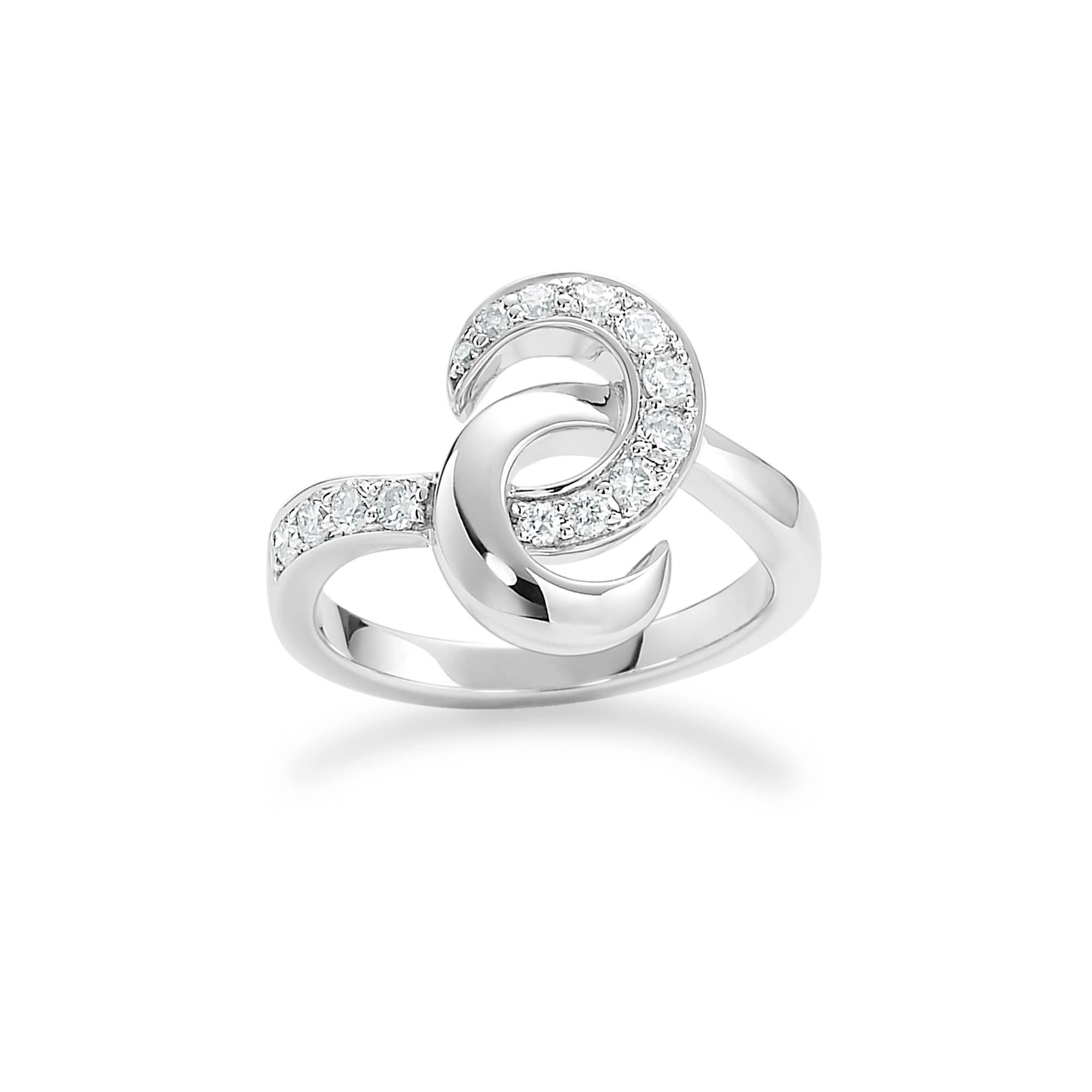 Hooked on You White Gold Diamond Ring