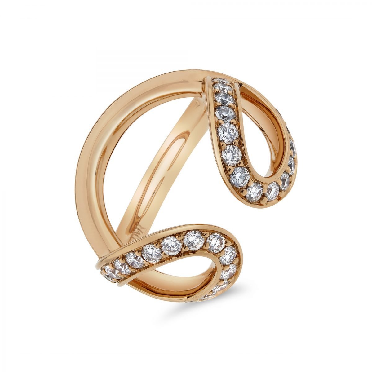 Infinity Rose Gold Diamond Ring