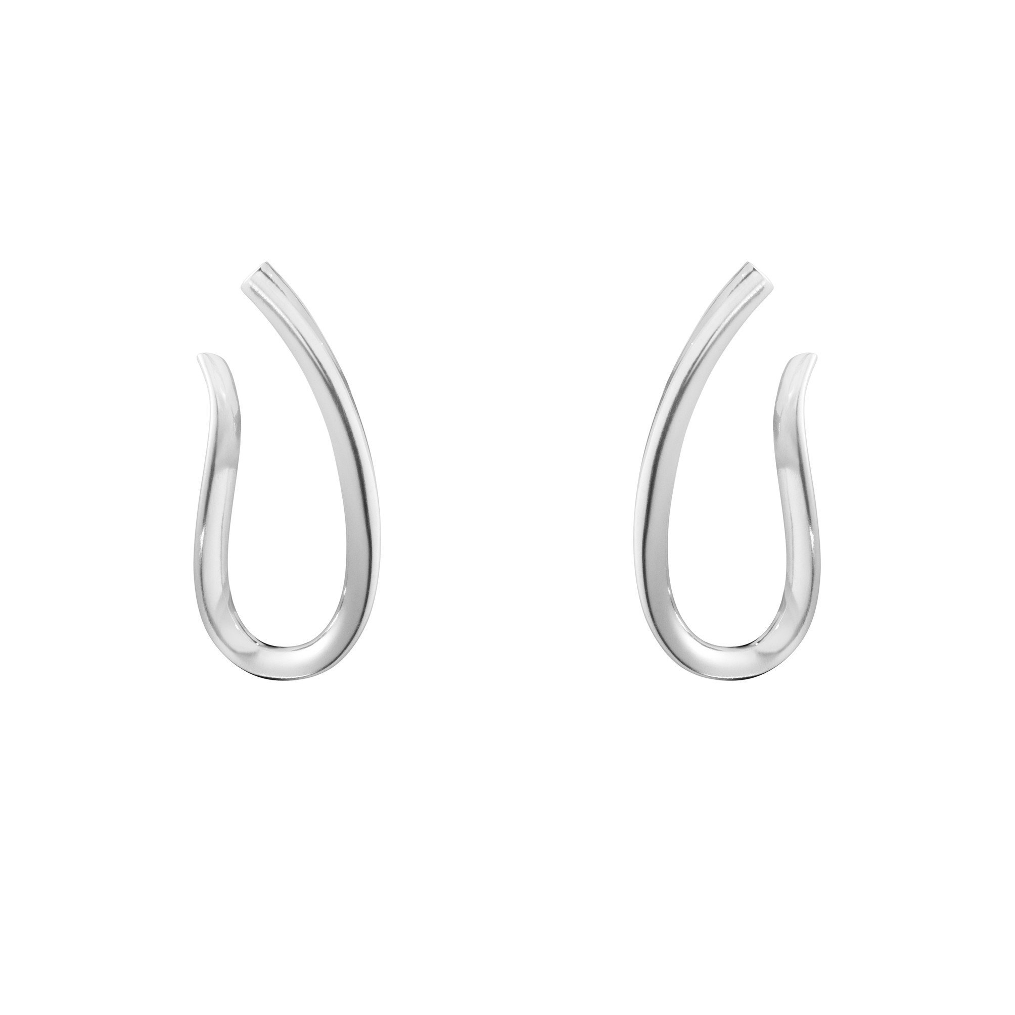 Infinity Sterling Silver Hoop Earrings