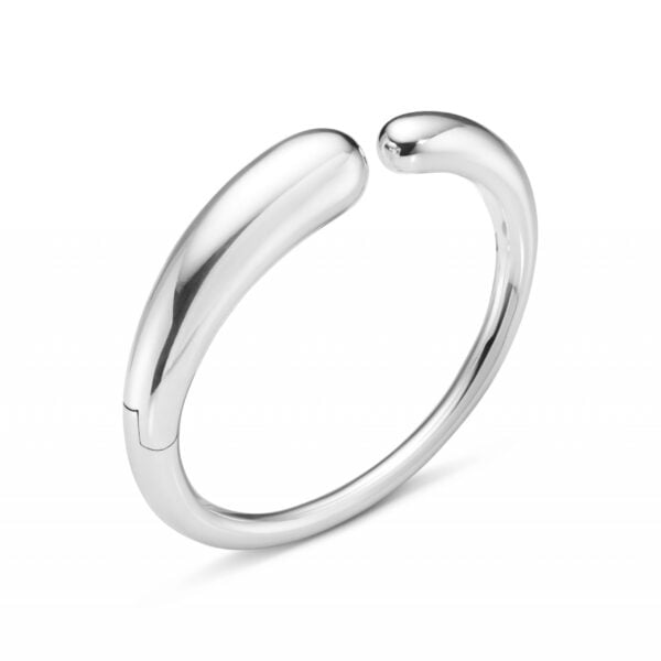 Mercy Sterling Silver Hinged Bangle
