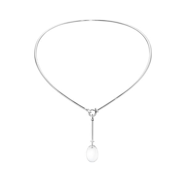 Dew Drop Sterling Silver & Rock Crystal Necklace