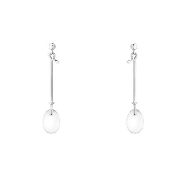 Dew Drop Sterling Silver & Rock Crystal Earrings