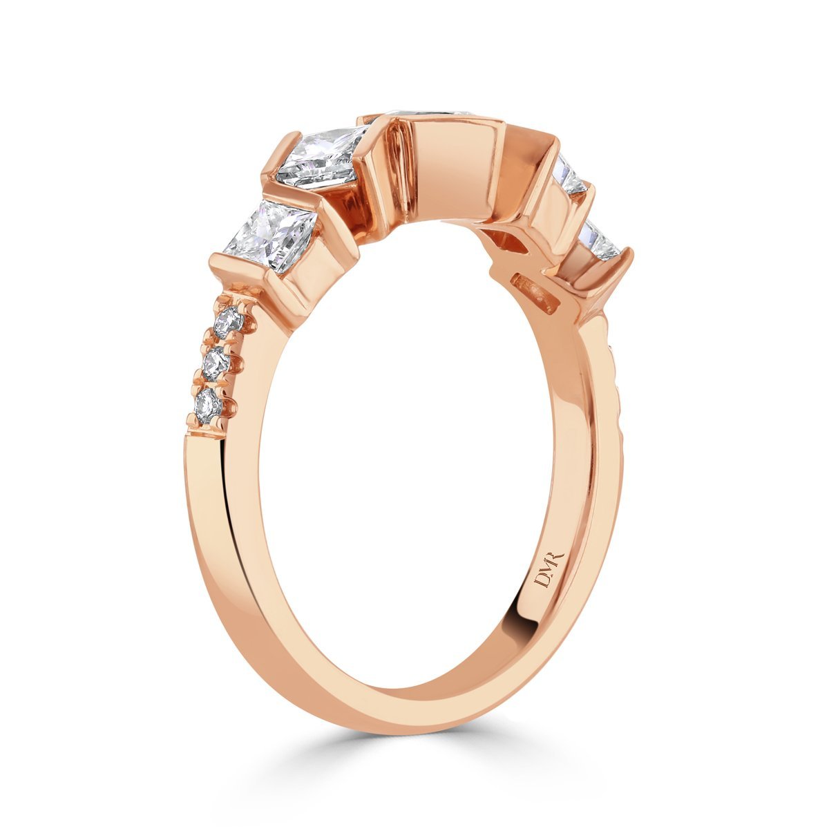 Hopscotch Rose Gold Diamond Ring