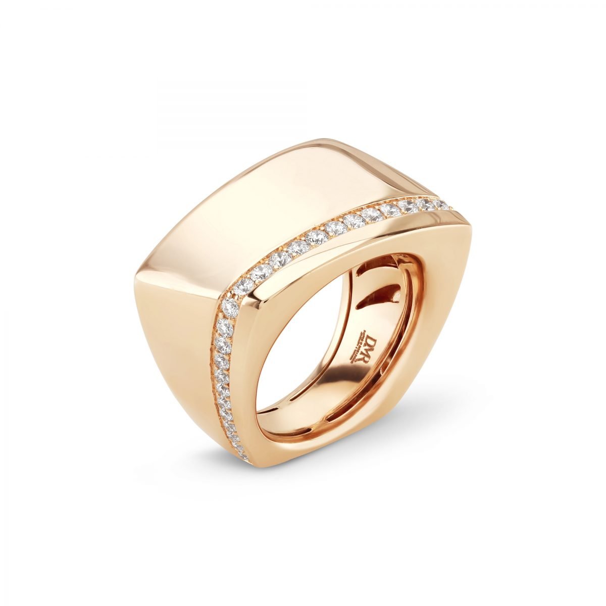 Cleo 'Strike' Rose Gold Diamond Ring