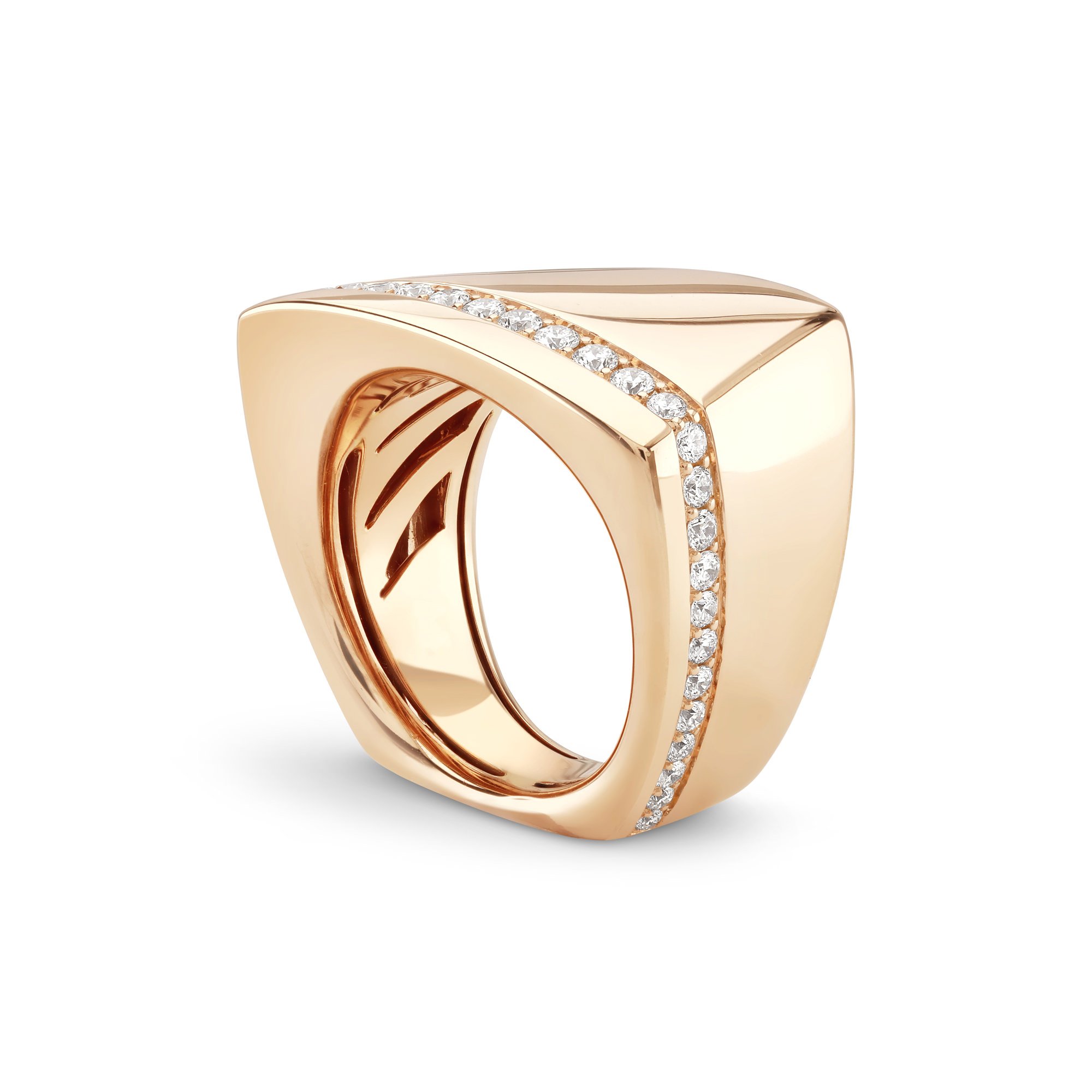 Cleo 'Strike' Rose Gold Diamond Ring