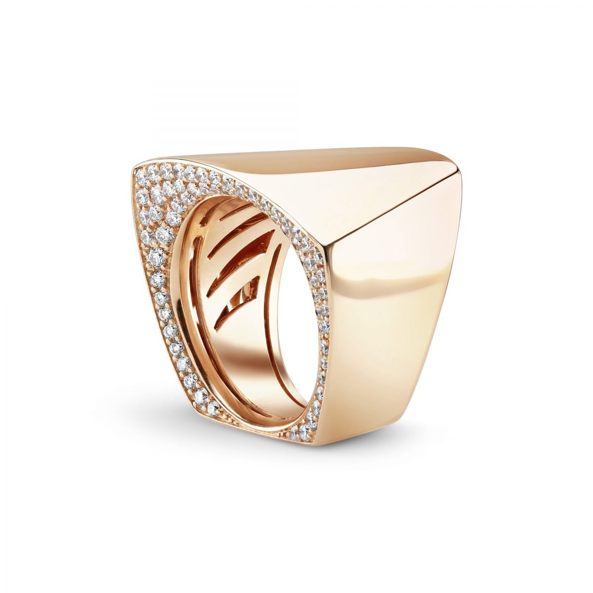 Cleo 'Secret' Rose Gold Diamond Ring
