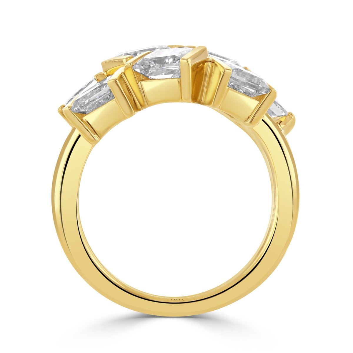 Hopscotch Yellow Gold Princess Cut Diamond Ring
