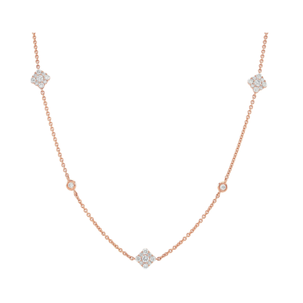 Josephine Rose Gold Diamond Necklace