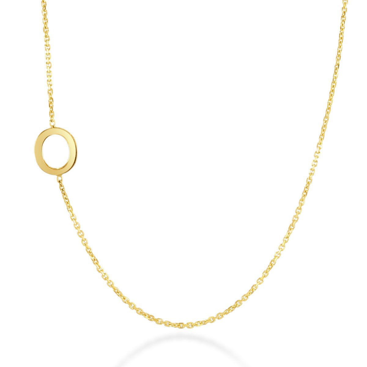 Initial Yellow Gold Necklace