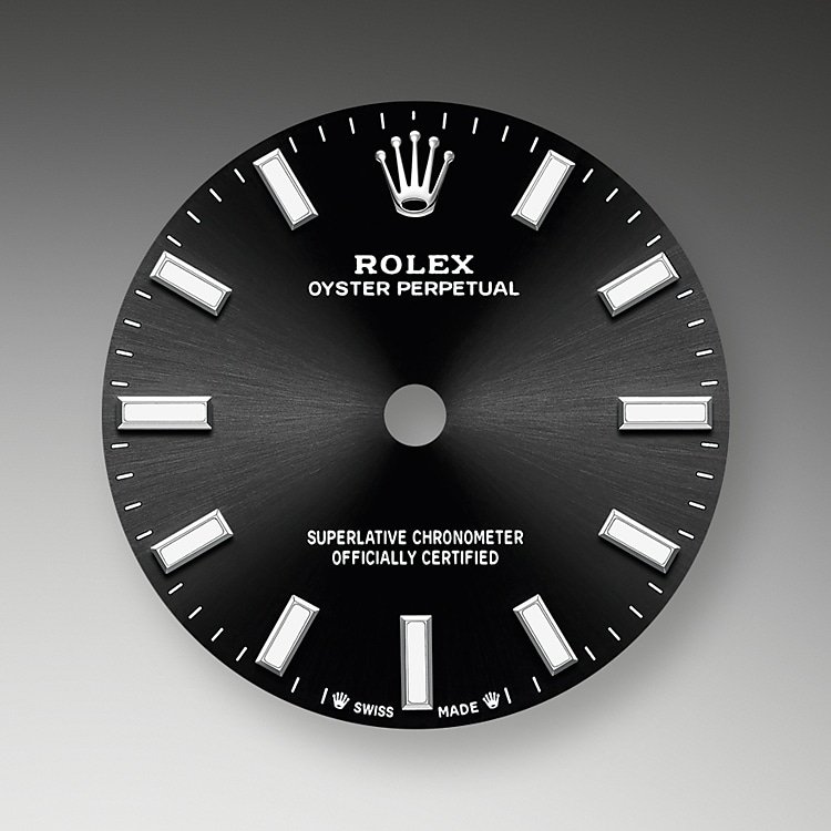 Bright black dial