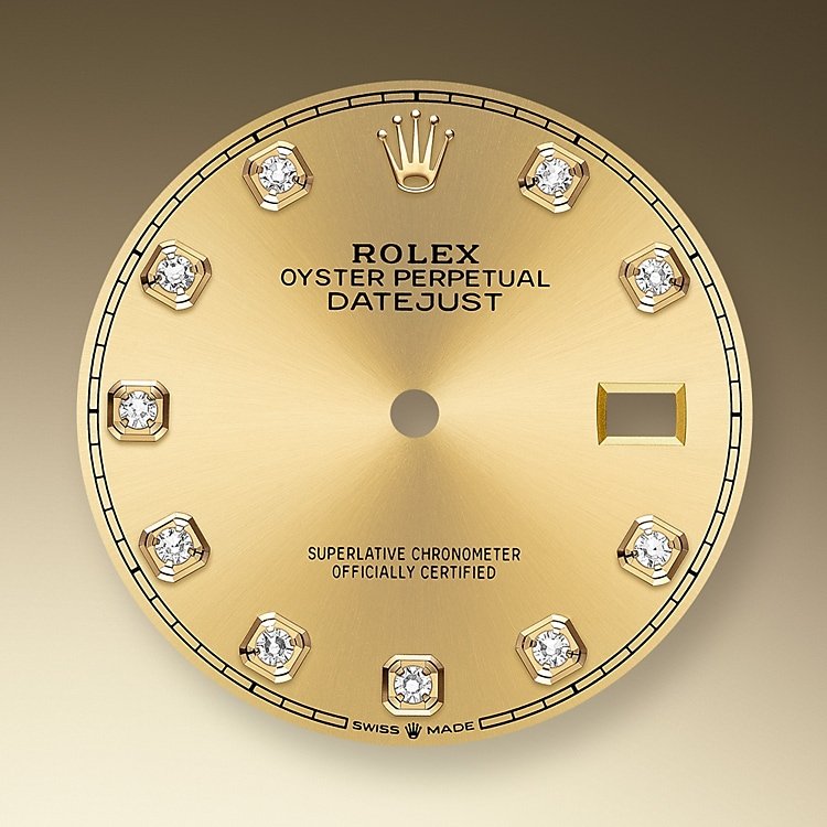 Champagne-colour dial