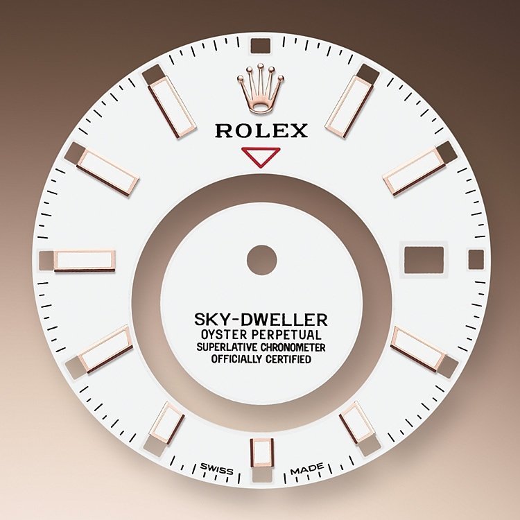 Intense white dial