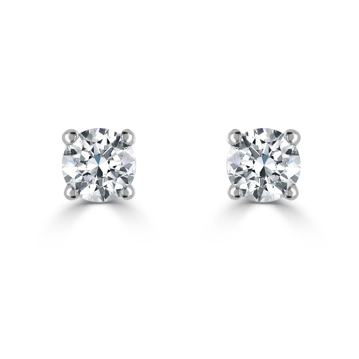 Diamond Classics White Gold Diamond Stud Earrings