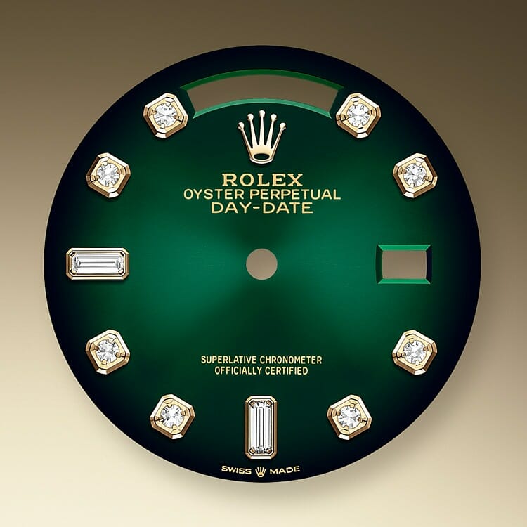 Green ombré dial