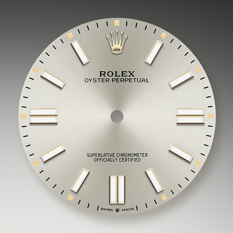 Silver dial