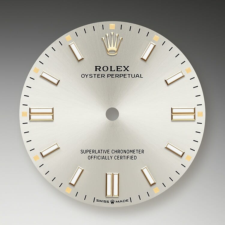 Silver dial