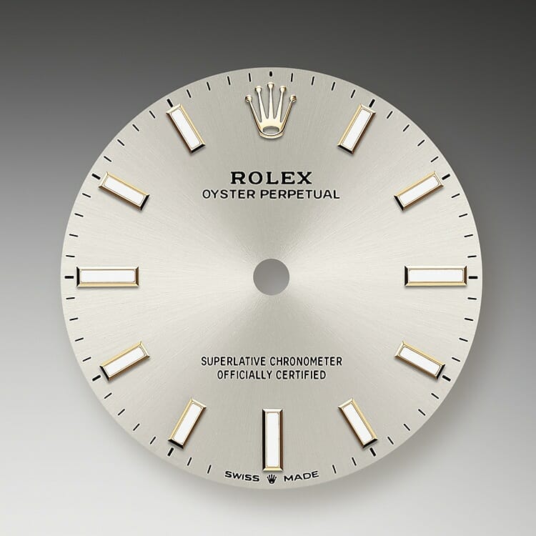 Silver dial