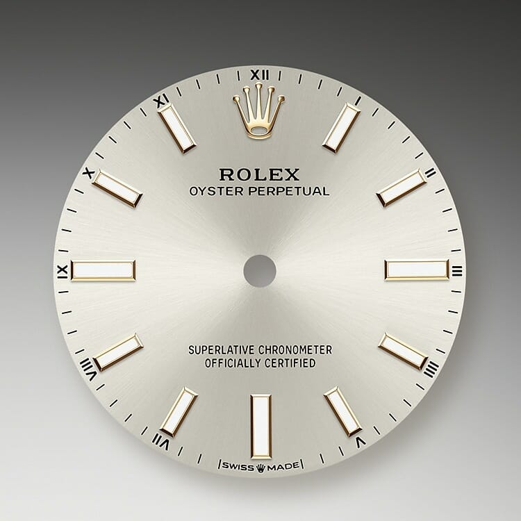 Silver dial