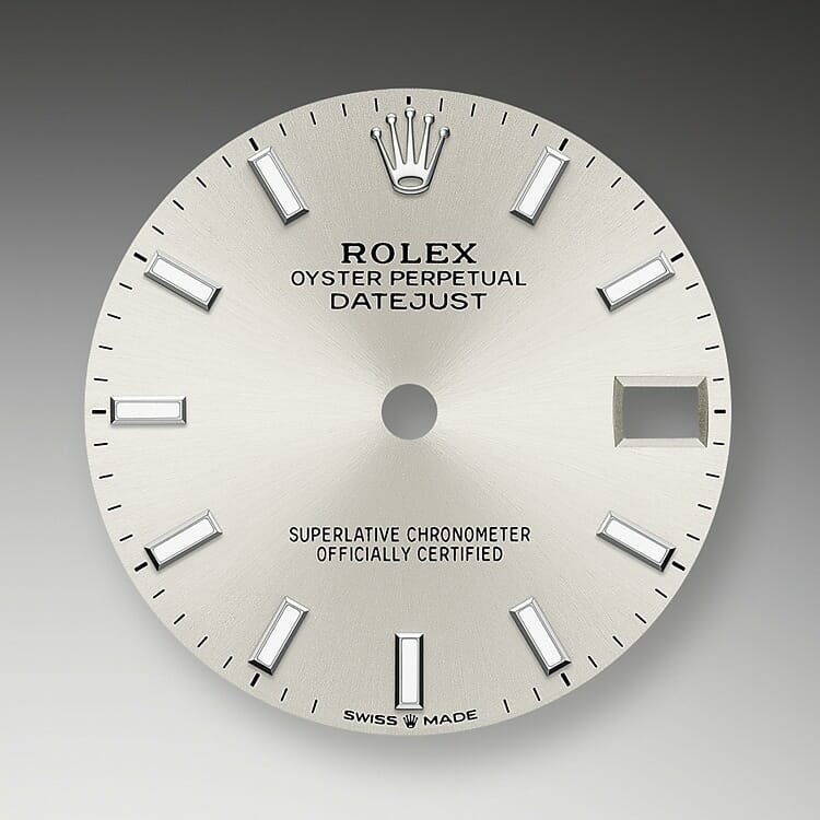 Silver dial