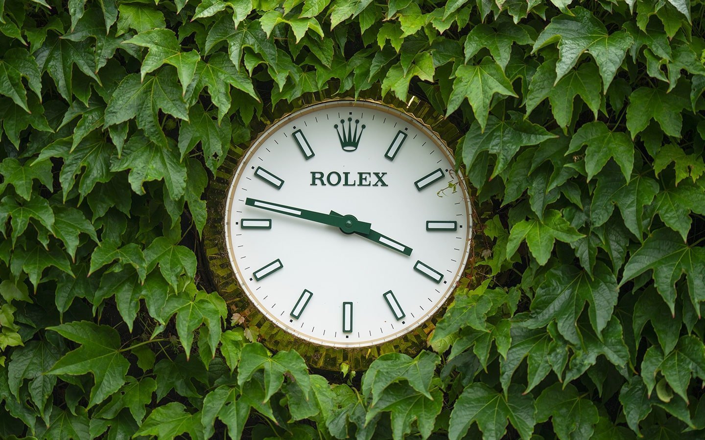 Rolex clock at Wimbledon