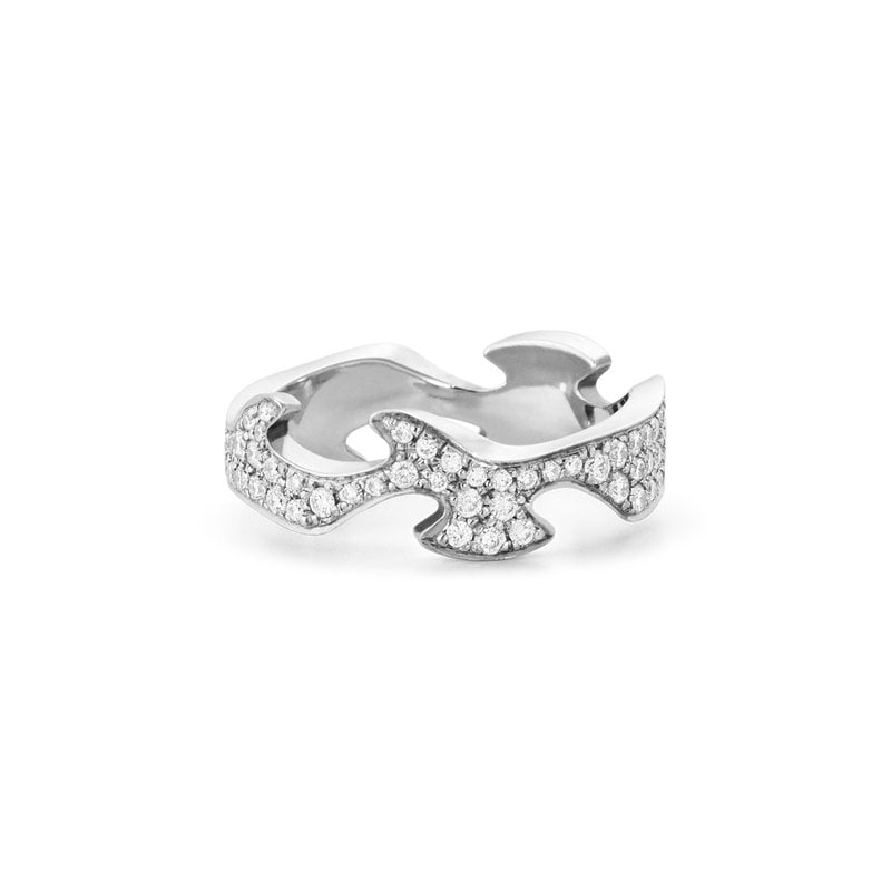 Fusion 18ct White Gold with Diamonds Centre Ring