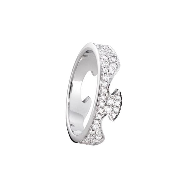 Fusion 18ct White Gold with Diamonds End Ring