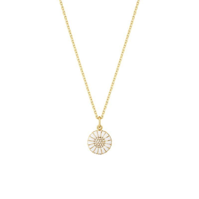 Daisy Gold Plated Silver Necklace with Pendant