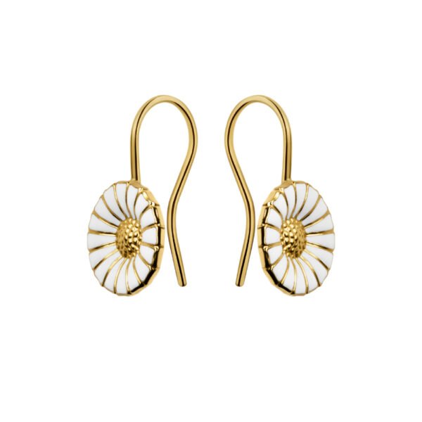 Daisy Gold Plated Silver Earrings