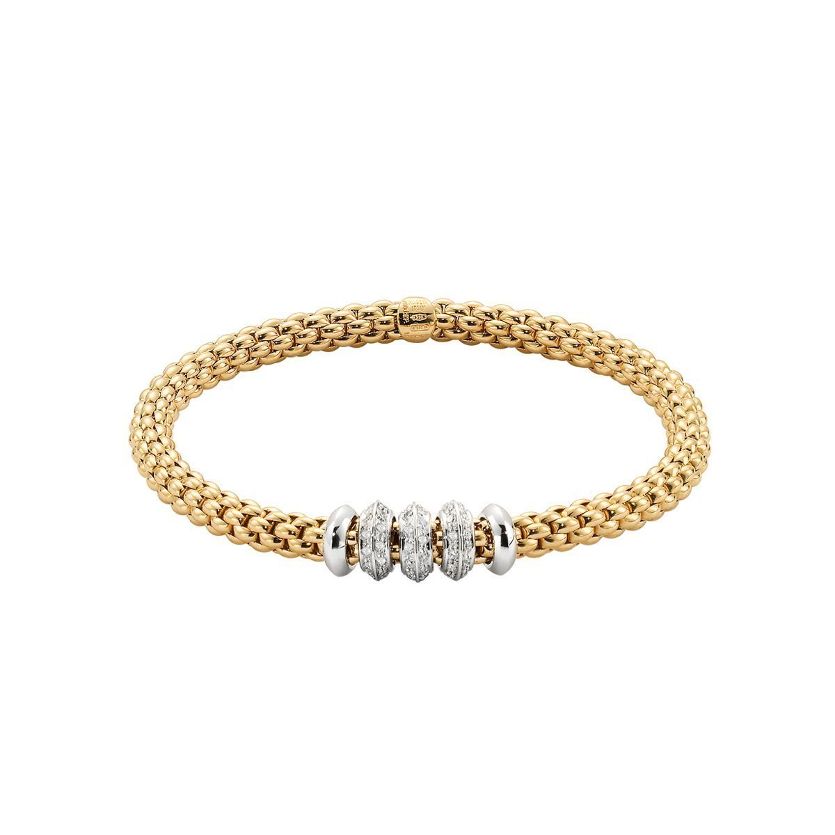 Solo Flex'it Yellow Gold Diamond Bracelet