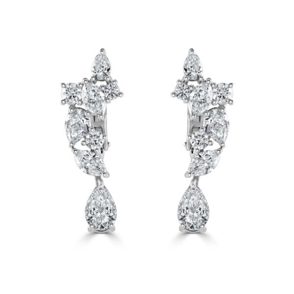 Cascade Diamond Drop Earrings