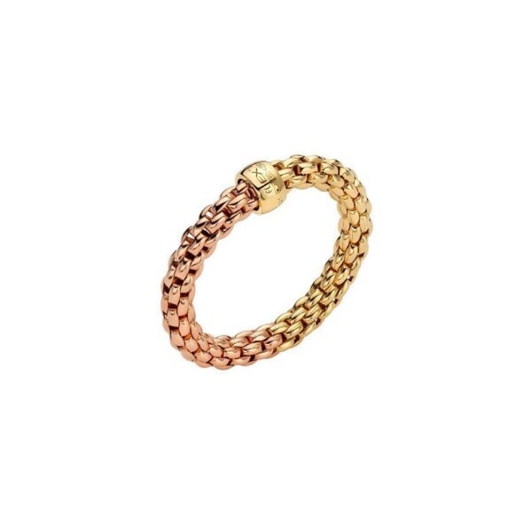 Flex'it Yellow Gold and Rose Gold Ring