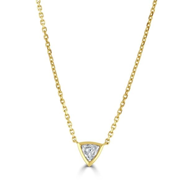 Aria Yellow Gold Diamond Pendant