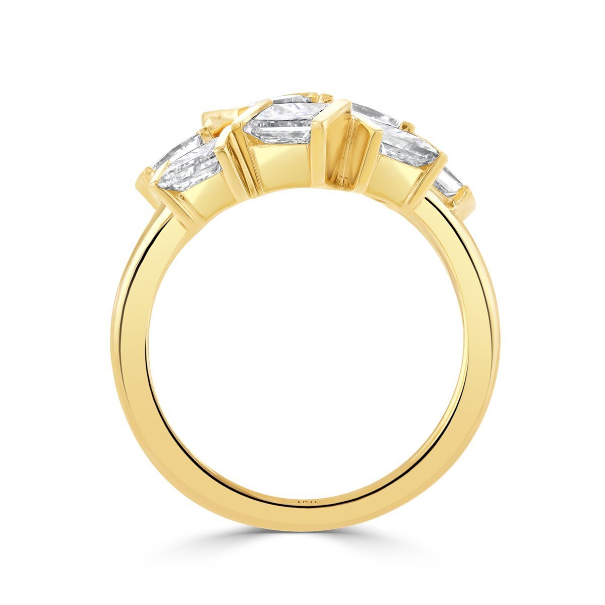Hopscotch Yellow Gold Diamond Ring