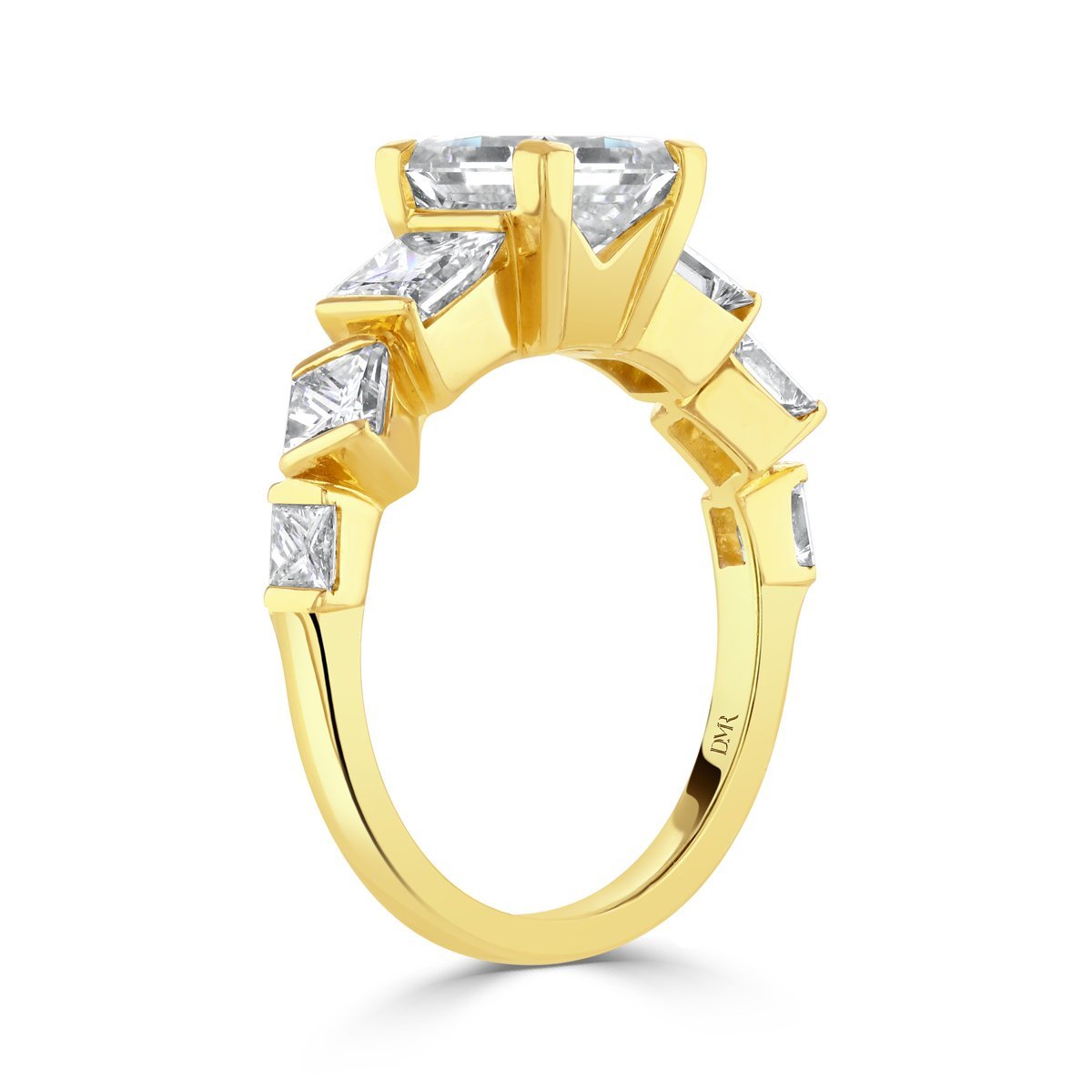 Hopscotch Yellow Gold Diamond Dress Ring