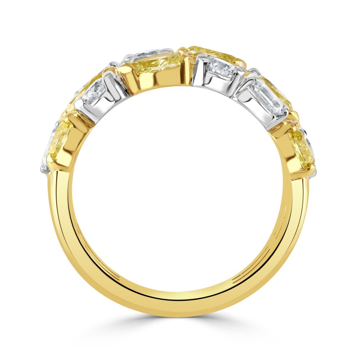 Yellow Gold White & Yellow Diamond Ring