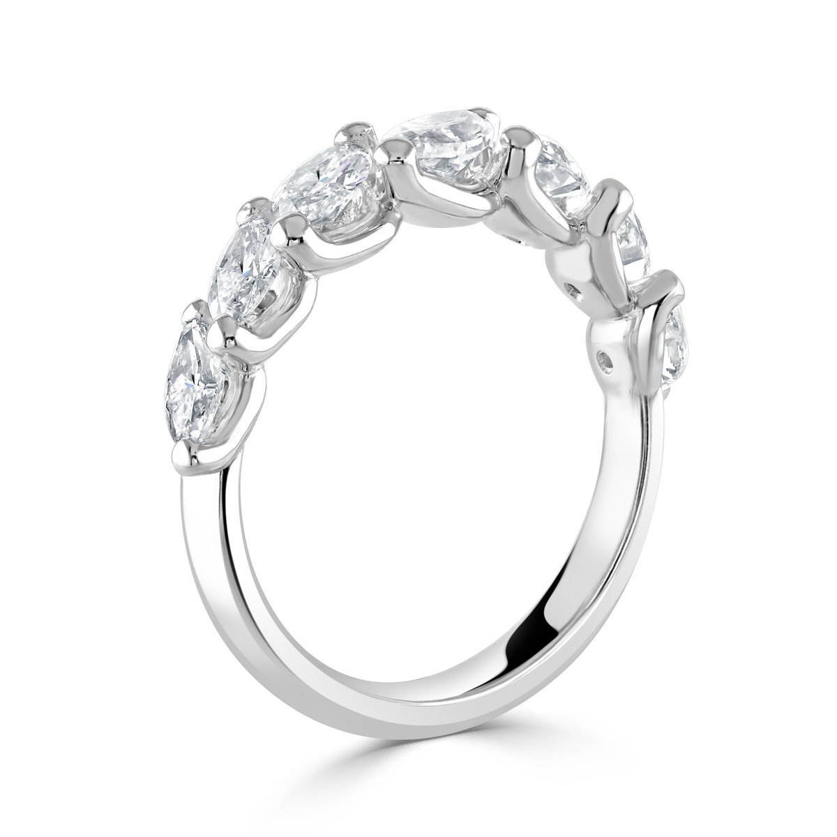 White Gold Marquise Cut Diamond Eternity Ring
