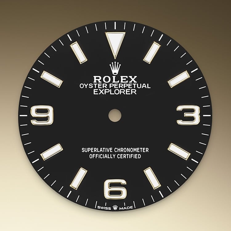 Rolex Explorer 36 black dial