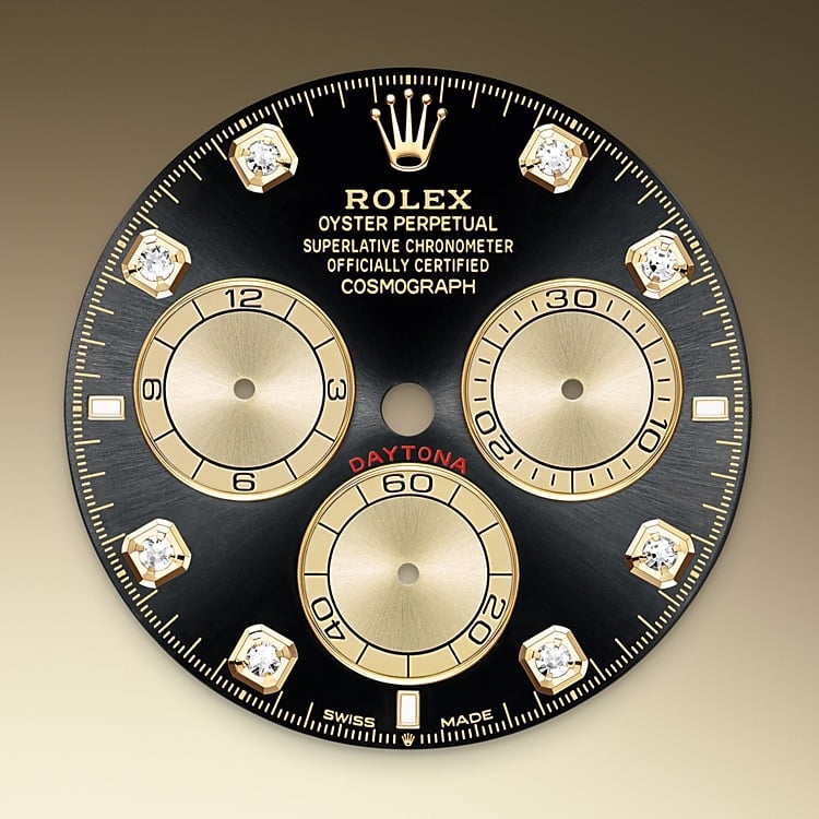 Rolex Cosmograph Daytona 40 bright black and golden dial