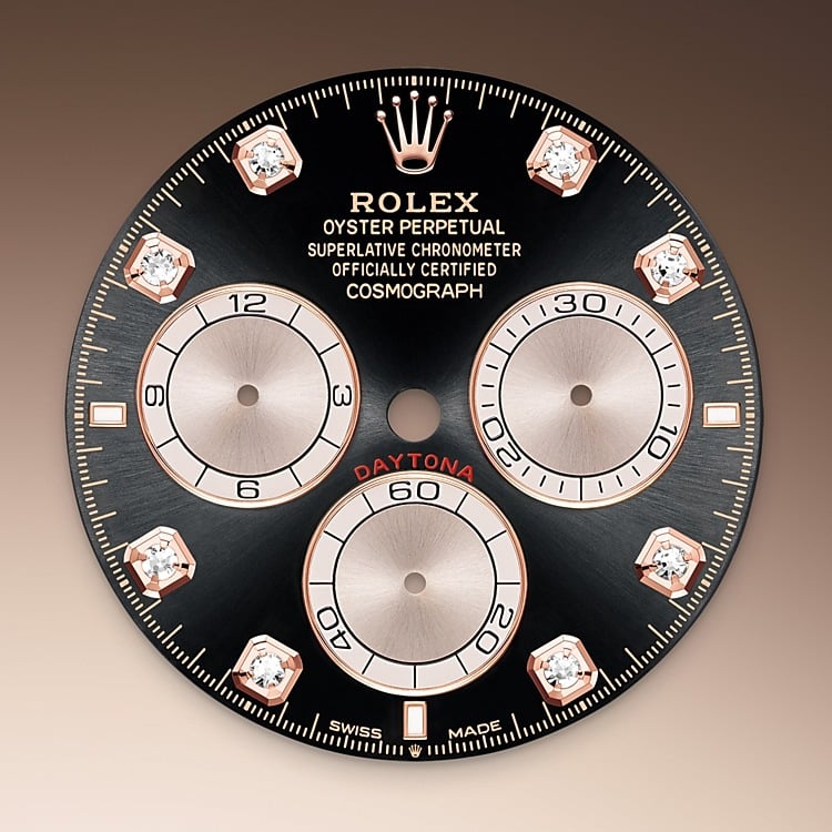 Rolex Cosmograph Daytona 40 bright black and sundust dial