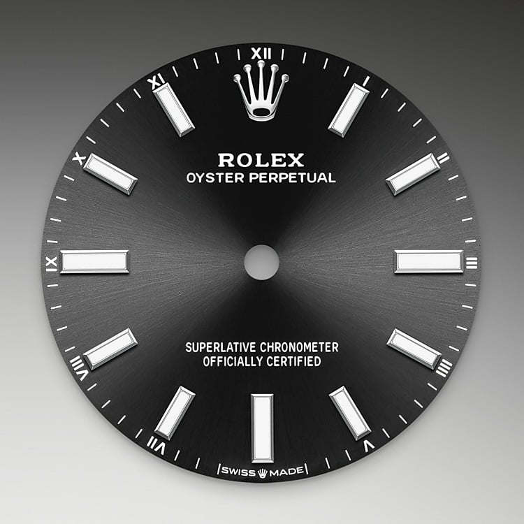 Rolex Oyster Perpetual 34 bright black dial