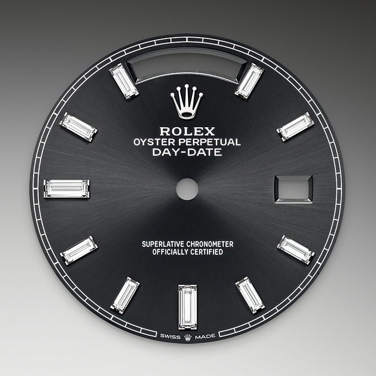 Rolex Day-Date 40 bright black dial