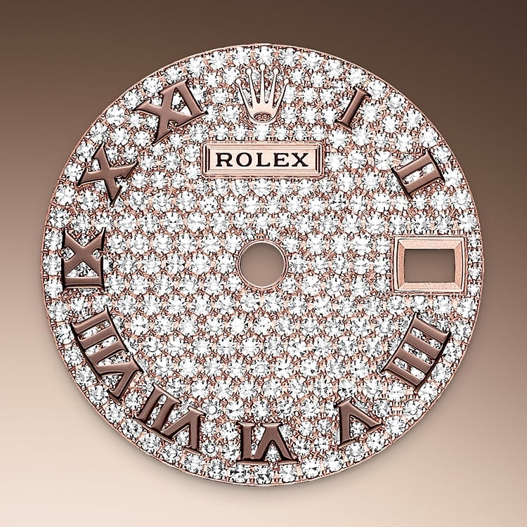 Rolex Lady-Datejust diamond-paved dial
