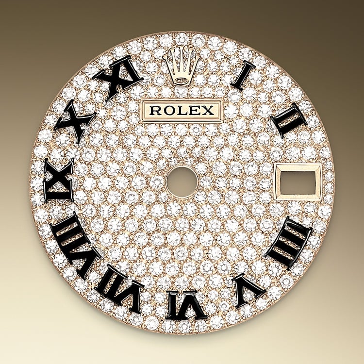 Rolex Lady-Datejust diamond-paved dial