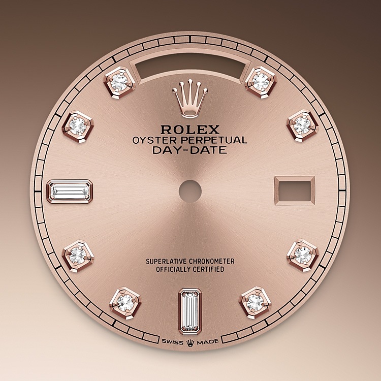 Rolex Day-Date 36 rosé-colour dial