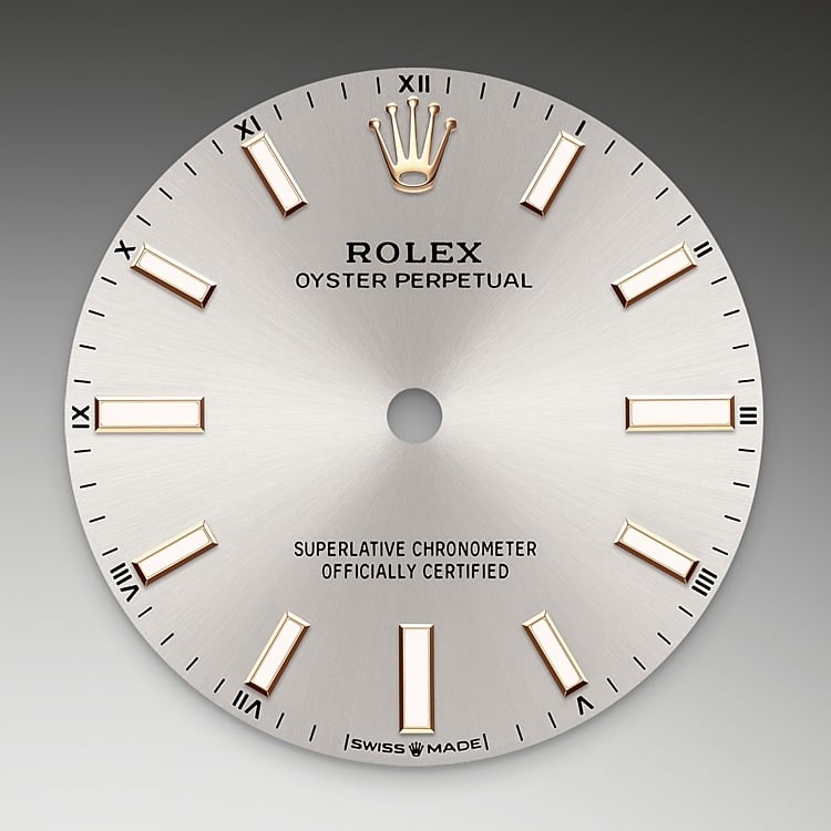 Rolex Oyster Perpetual 34 silver dial