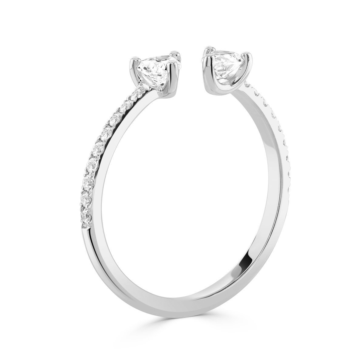 Ditto Platinum Pear Shape Diamond Ring