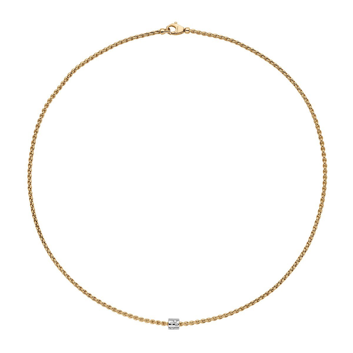 Aria Yellow Gold Diamond Necklace