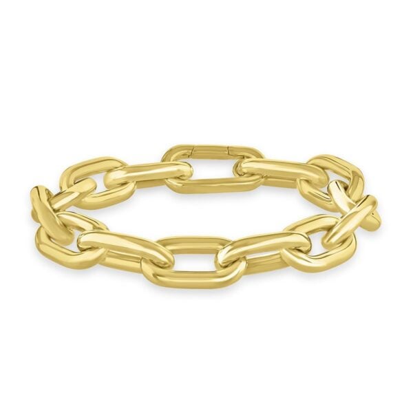Giallo Yellow Gold Large Link Bracelet