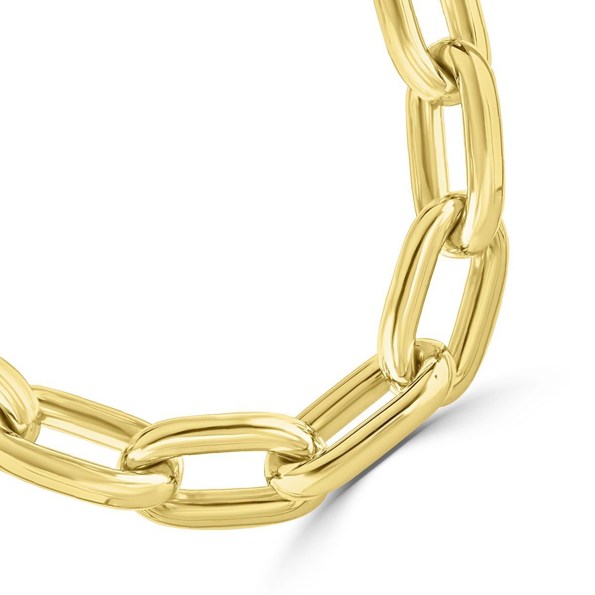 Giallo Yellow Gold Large Link Necklace