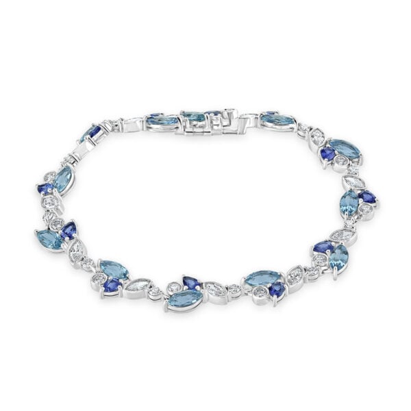 Santa Maria Aquamarine and Diamond Bracelet